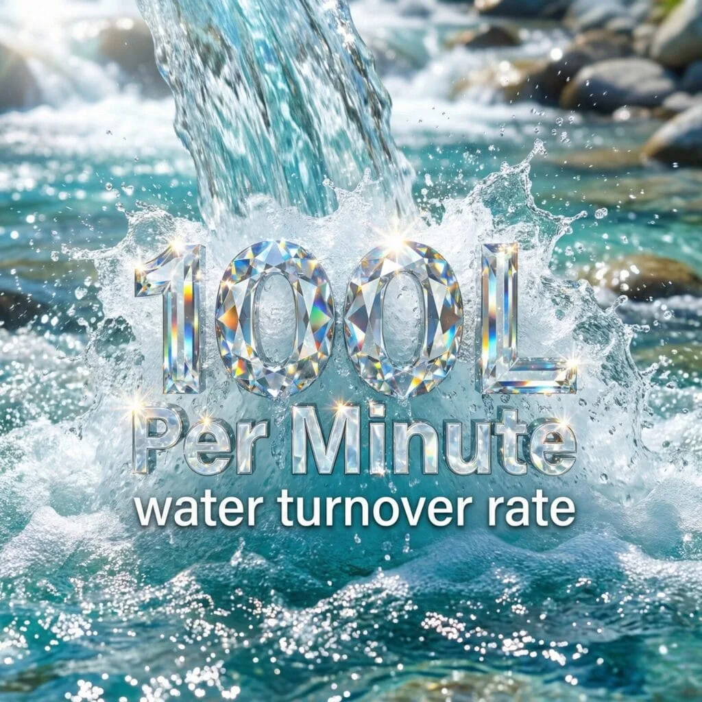 Ice Bath with water turnover rate of 100 litres per minute